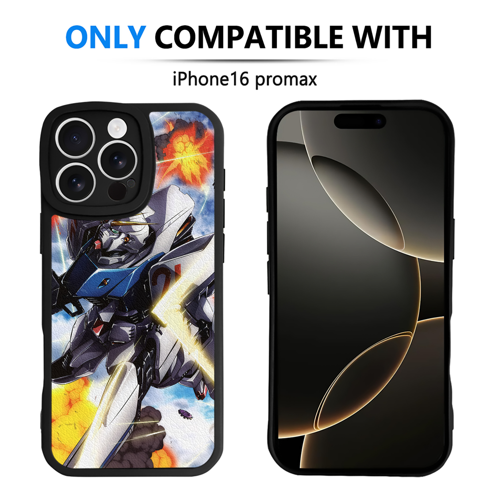 （画像用） 機動戦士ガンダム Mobile Suit Gundam 【iPhone 16シリーズ対応】シリコンスマホケース（レザー調） 材質：シリコン